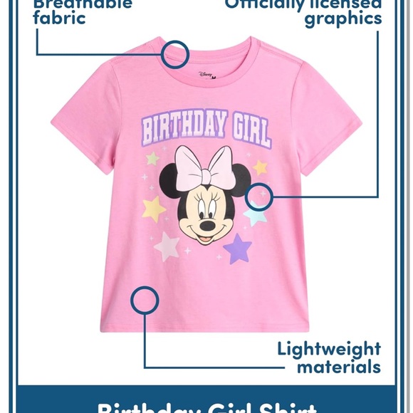 Disney Birthday Girl Shirt - Minnie Mouse - Picture 2 of 6